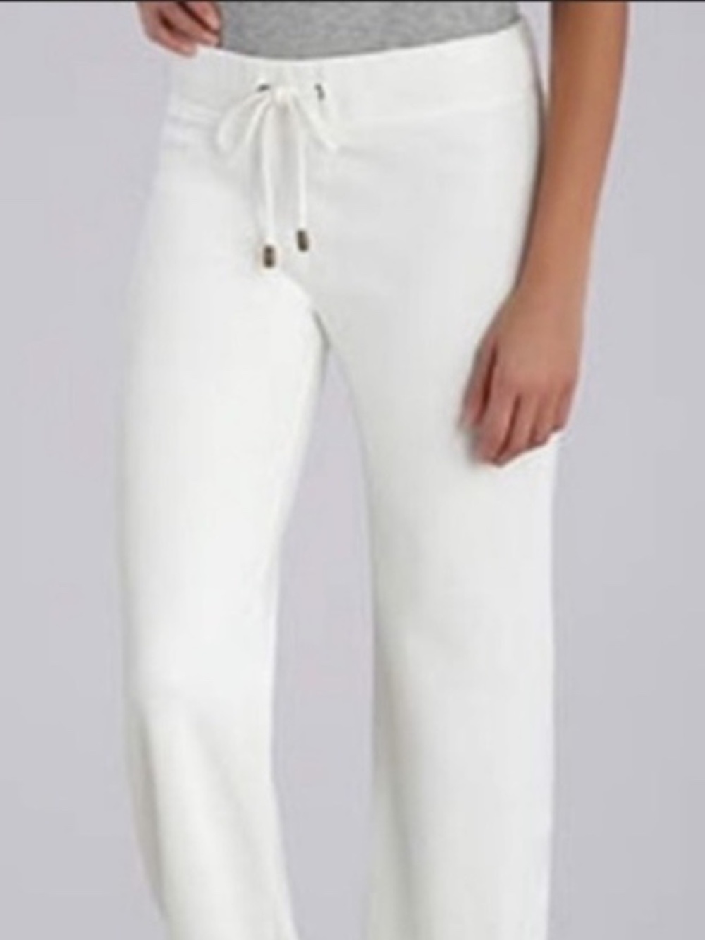UGG Cropped White Lounge Pants Sweatpants Large